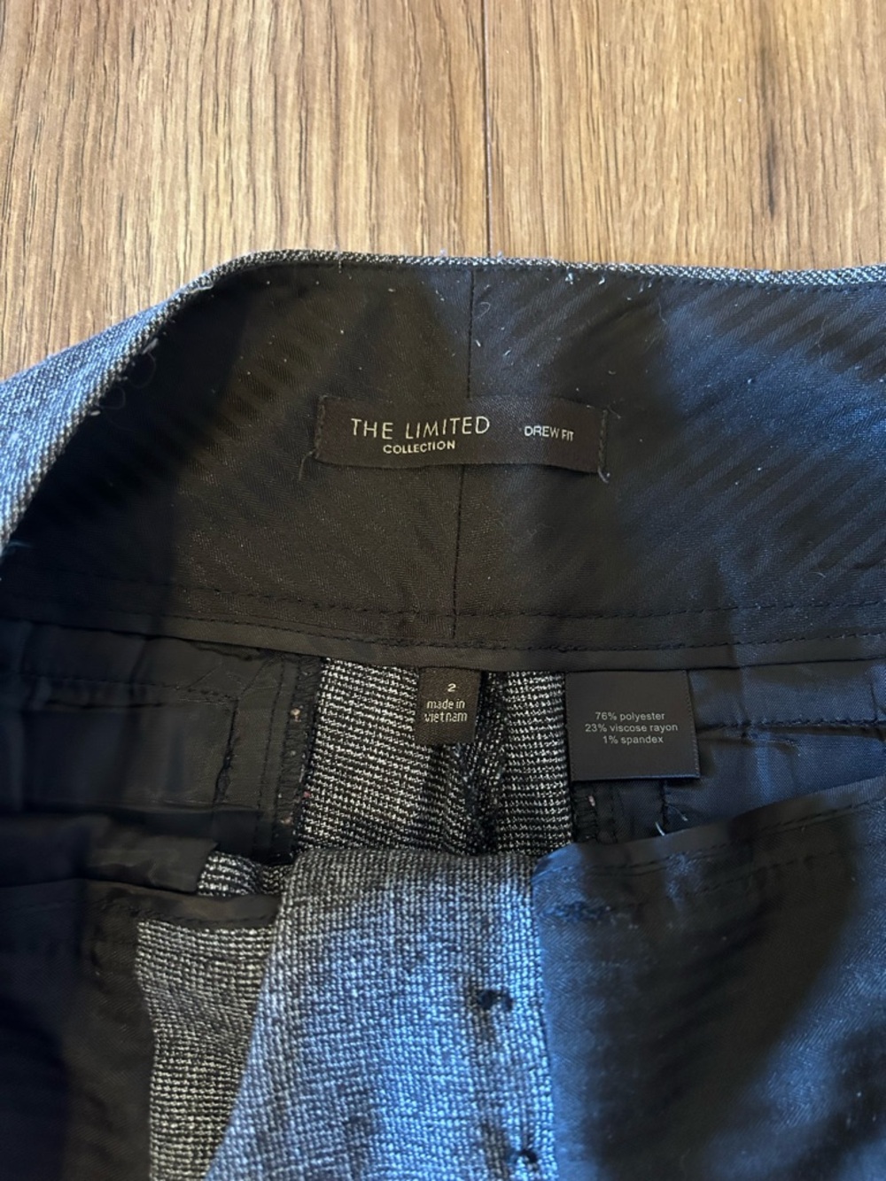 The Limited Heather Brown Pinstripe Dress Pants - Picture 4 of 5